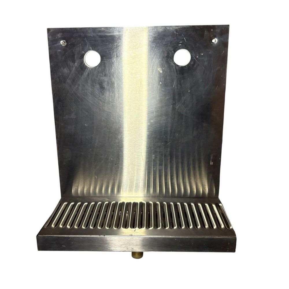 Drip Tray for 2 Draft Beer Faucets - with Drain